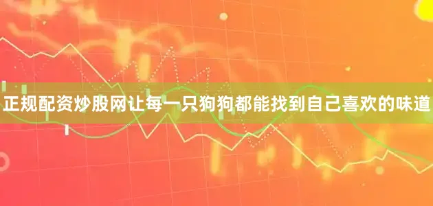 正规配资炒股网让每一只狗狗都能找到自己喜欢的味道
