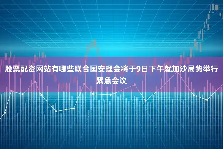 股票配资网站有哪些联合国安理会将于9日下午就加沙局势举行紧急会议